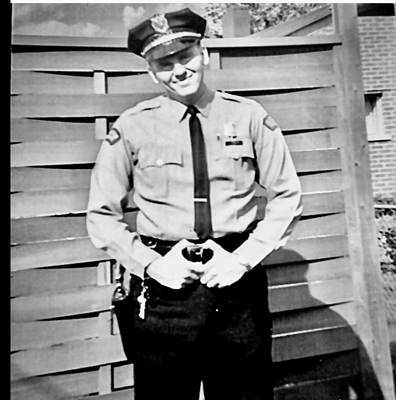 A Dayton patrolman in summer uniform